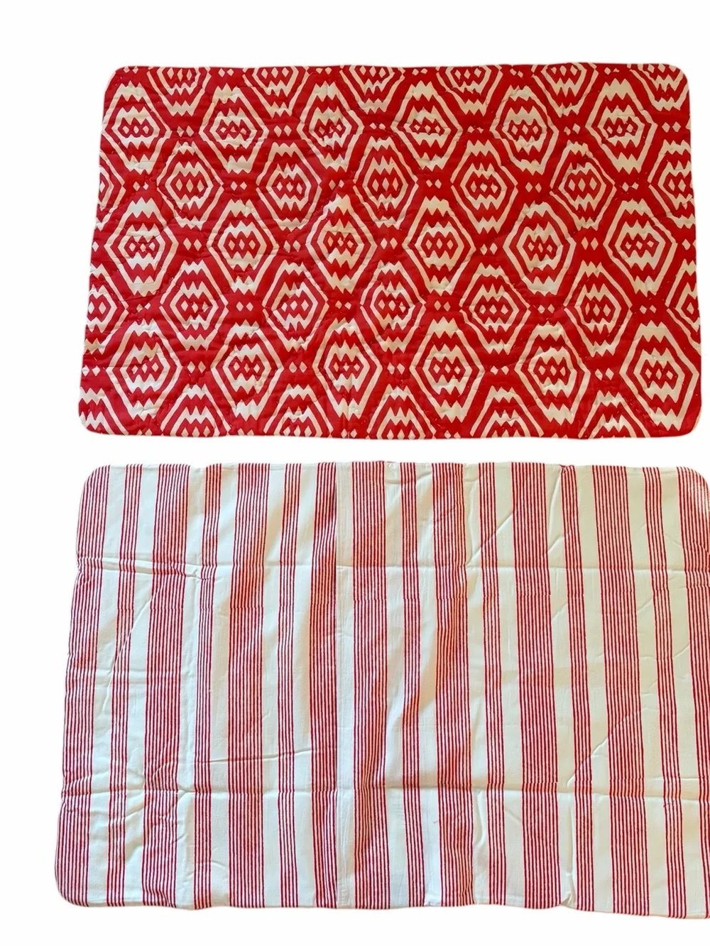 John Robshaw Red White Diamond Shapes 20